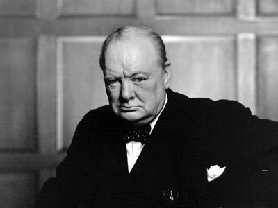 Winston Churchill — Let us therefore brace ourselves to our duties…